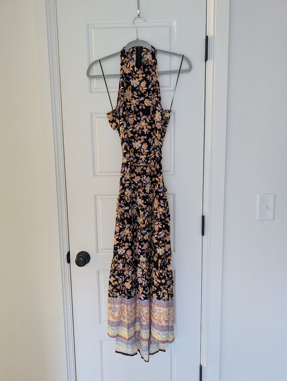 Hyfve Floral Black Halter Dress - Small